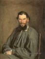 Portrait de l’écrivain Léon Tolstoï démocratique Ivan Kramskoi